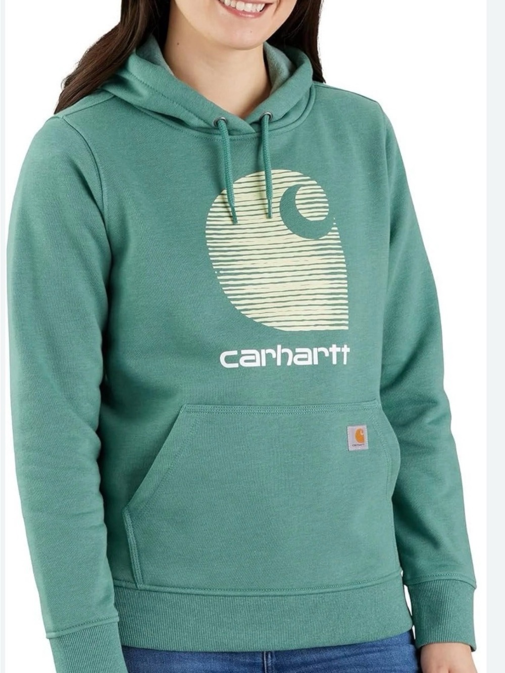 Carhartt Rain Defender Women’s Relaxed Fit Fleece Pullover Hoodie Large